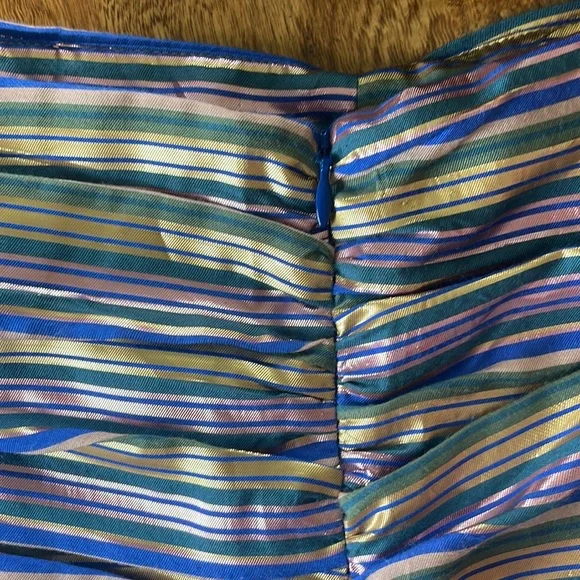 Bubble skirt ZARA Y2K Bubble Mini skirt gathered shine skirt - Picture 4 of 13